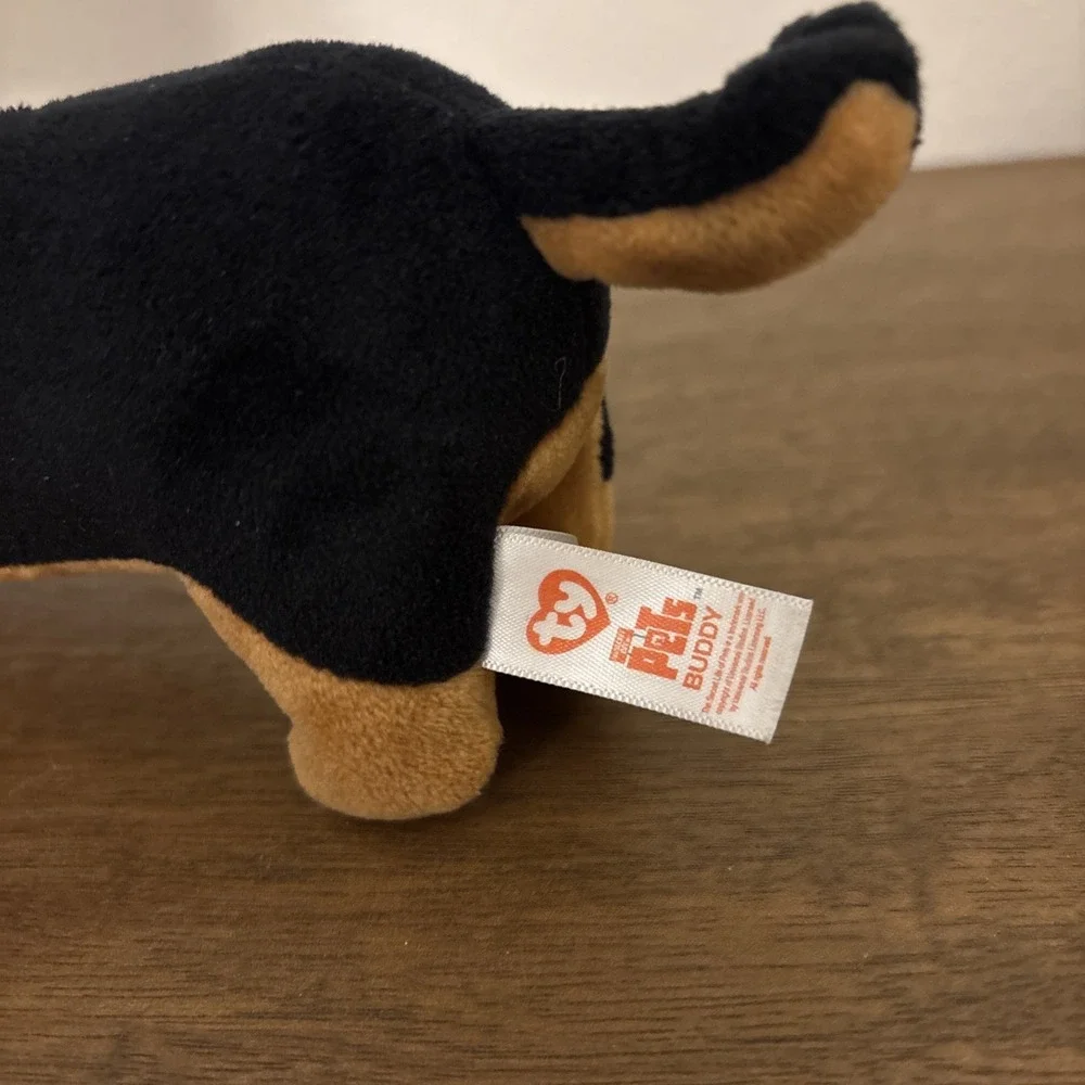 TY Secret Life Of Pets Buddy Dachshund Plush Wiener‎ Dog Pup Black Brown 12